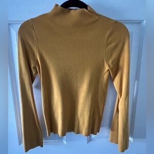 Maeve Mustard Long Sleeve Top